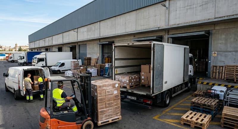 Carga y descarga de mercancía para empresas en Sevilla
